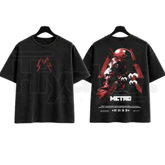 Metro 2033 Dystopian Washed Tee - Hiyatee