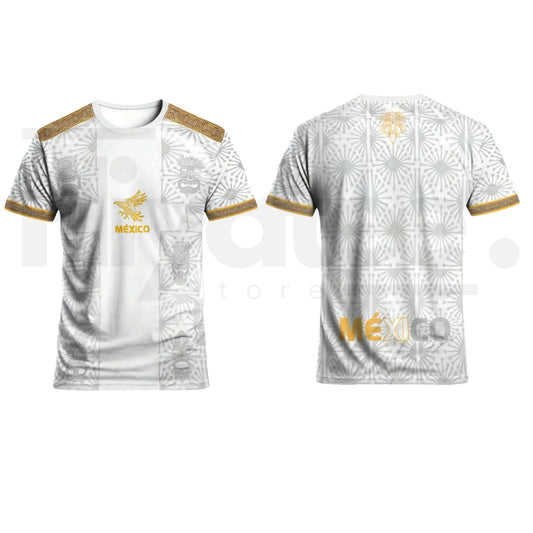 Mexican Aztec Totem Print Loose T-Shirt – Breathable Sports Short Sleeve, Athletic Casual Wear Top for Gym & Daily Use - Hiyatee