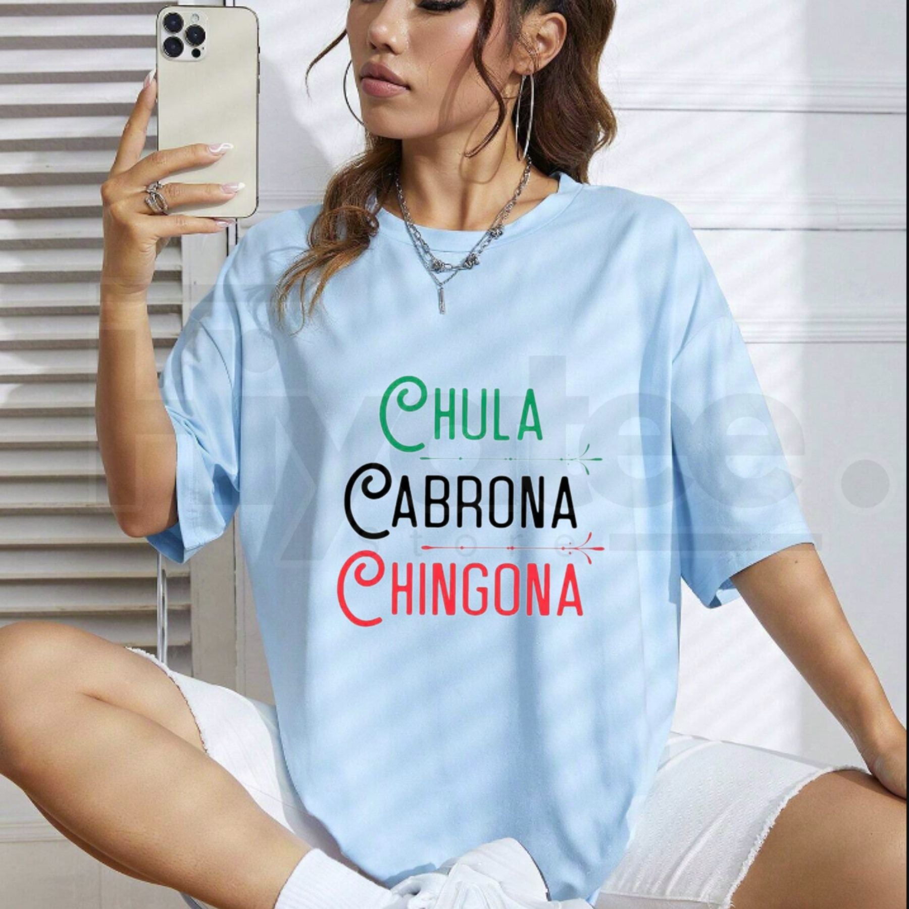 Mexican Chola Chingona Men’s Long Sleeve Shirt – Aztec Latino Streetwear - Hiyatee