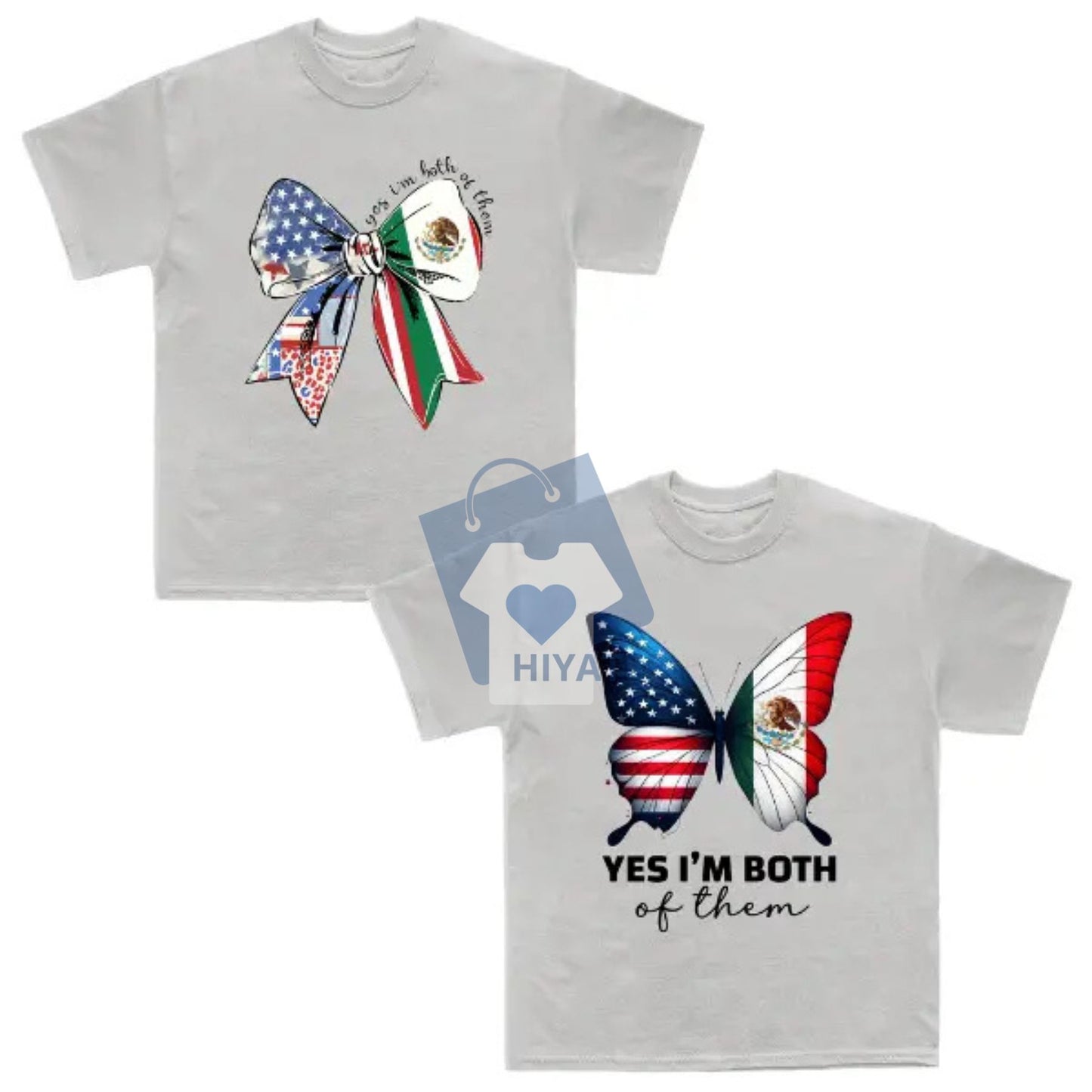 Mexico American Flag Unity T-Shirt – Mexican Pride Fist Graphic Tee for Men & Women | Patriotic Cultural Fusion Shirt-Hiyatee