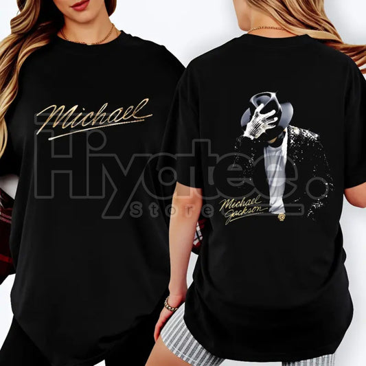 "Michael Jackson Dance Pose" – Signature Style Music Legend Graphic Top - Hiyatee