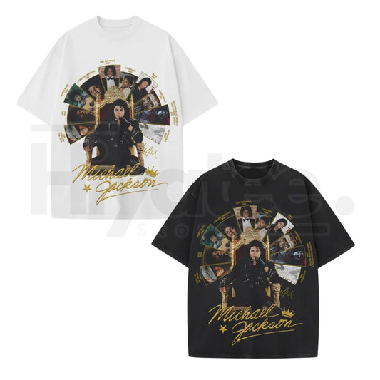 "Michael Jackson Retro" – Vintage King of Pop Unisex Graphic Top - Hiyatee