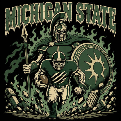 Vintage College Football Skull Sweatshirt – Spooky All Teams 90s Game Day Graphic Crewneck Pullover