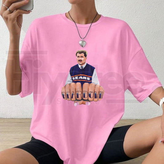 Mike Ditka Bear Down Unisex T-Shirt – Chicago Football Fan Graphic Tee - Hiyatee
