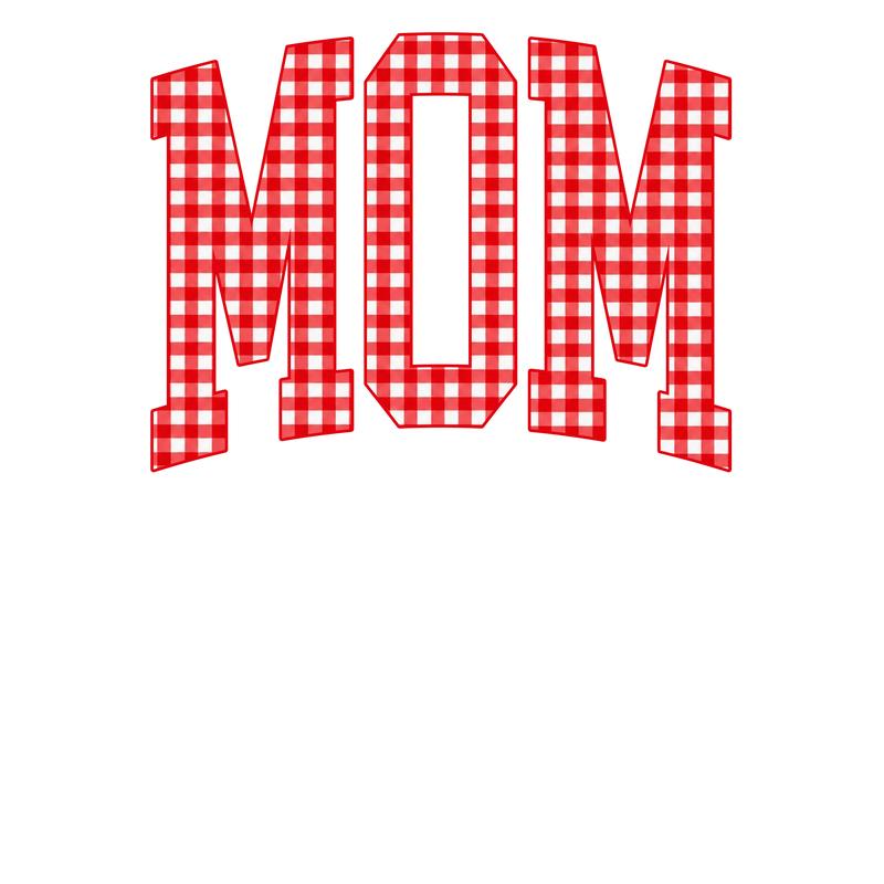 Customize MAMA Gingham Christmas Sweatshirt – Cute Mom Holiday Crewneck