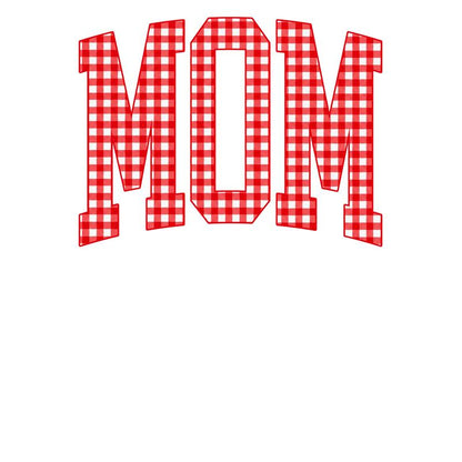 Customize MAMA Gingham Christmas Sweatshirt – Cute Mom Holiday Crewneck