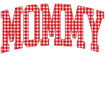 Customize MAMA Gingham Christmas Sweatshirt – Cute Mom Holiday Crewneck