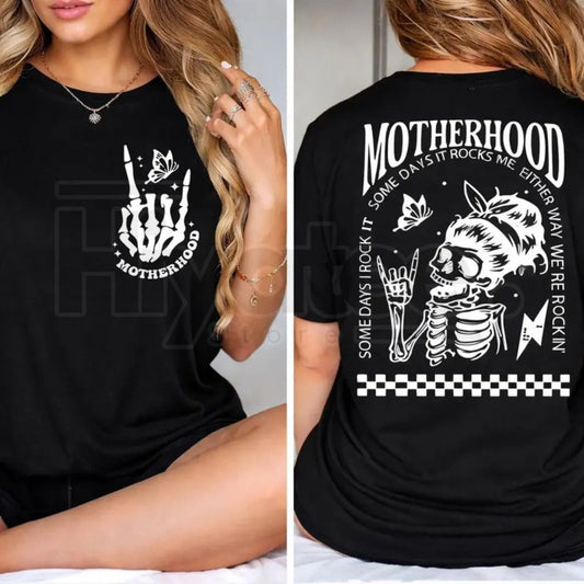 "Motherhood: Sometimes I Rock It" – Funny Sincere Mom Life Graphic Top - Hiyatee