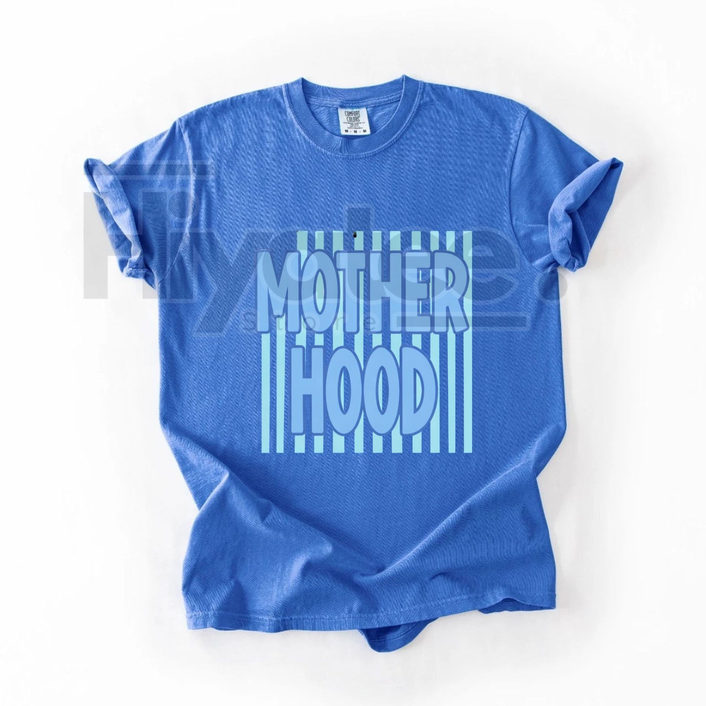 Motherhood & Striped Preppy MAMA Comfort Colors® T-Shirt – Mother's Day Tank Top - Hiyatee