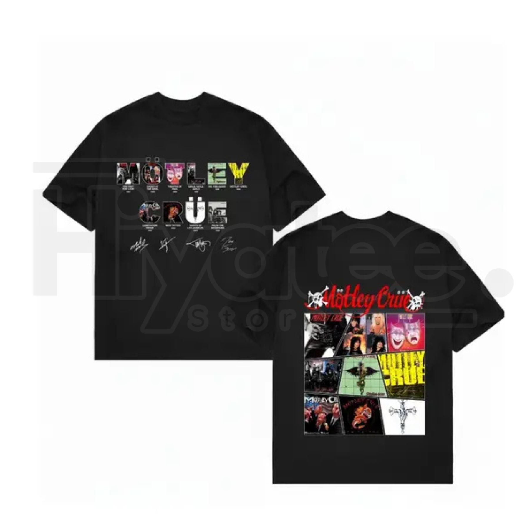 "Motley Crue World Tour 2026" – Iconic Rock Band Fan Merch Graphic Top - Hiyatee