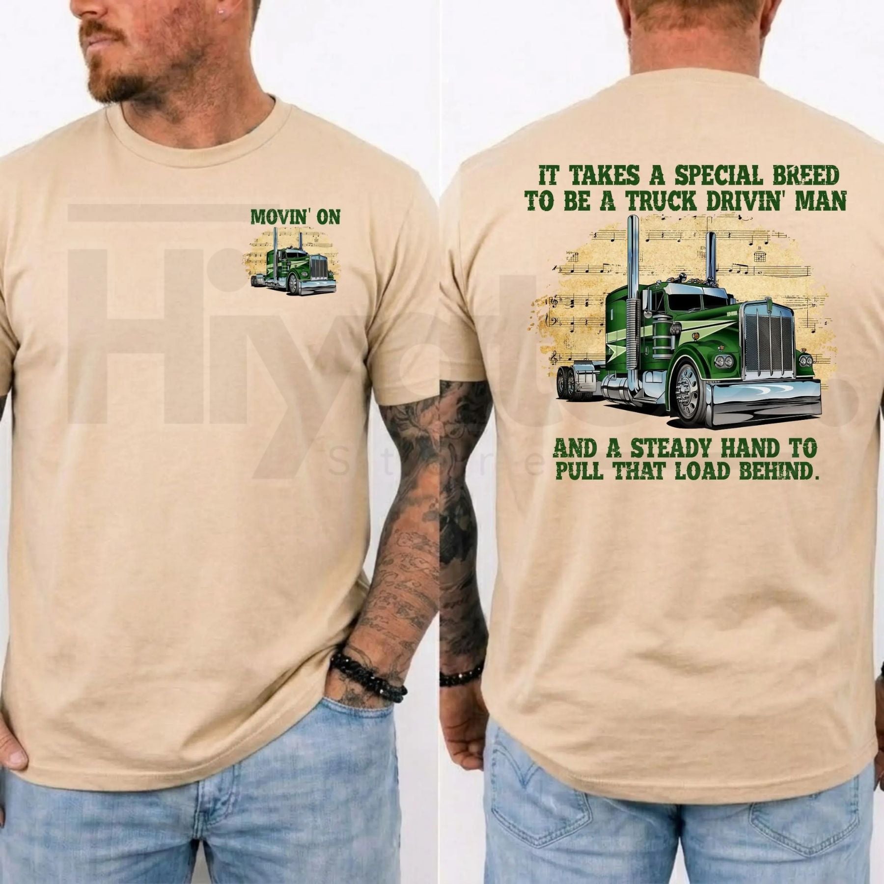 Movin' On Trucker T-Shirt – Vintage 70s TV Show Retro Big Rig Graphic Tee - Hiyatee