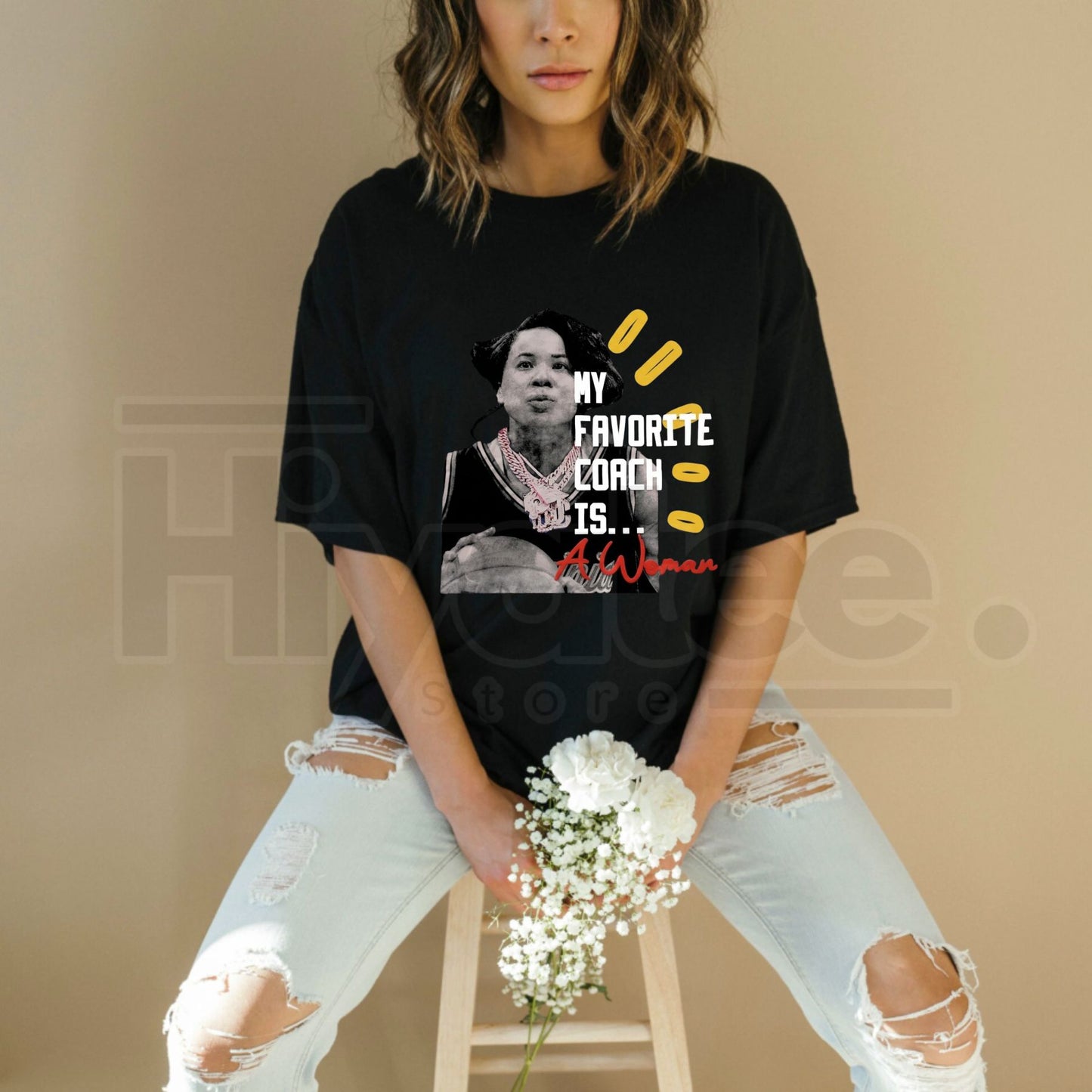 "My Favorite Coach Is A Woman" T-Shirt – Empowering Women in Sports Tee - Hiyatee