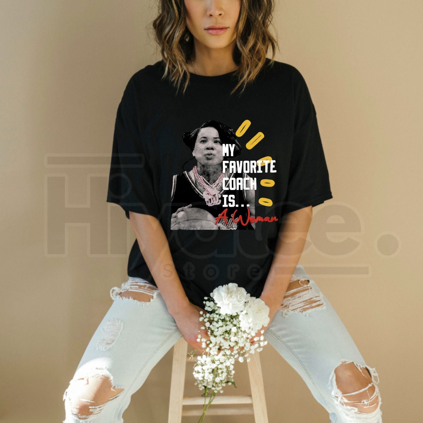 "My Favorite Coach Is A Woman" T-Shirt – Empowering Women in Sports Tee - Hiyatee