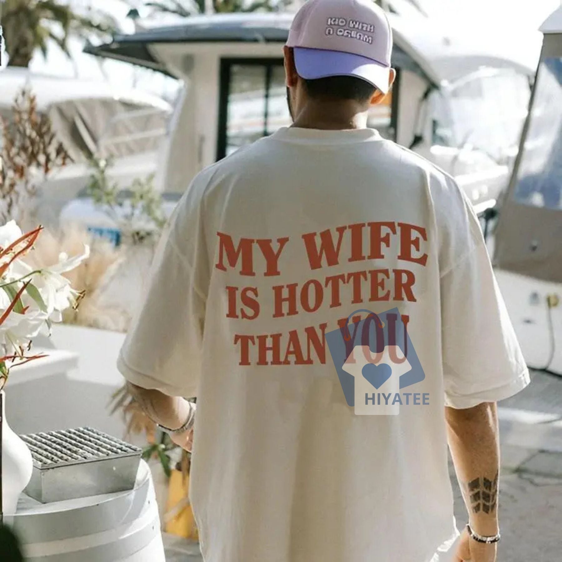 My Wife Is Hotter Than You T-Shirt – Funny Gift for Husband or Boyfriend-Hiyatee