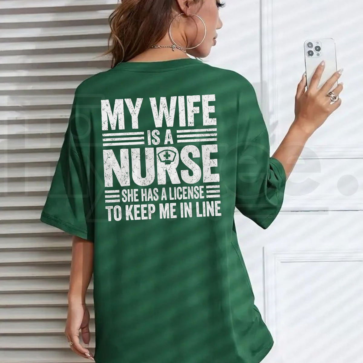 My Wife Is a Nurse T-Shirt – Funny Husband Tee - Hiyatee