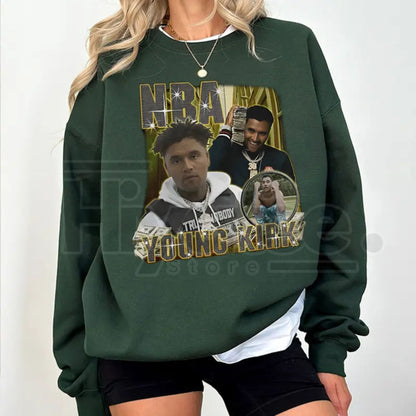 NB Young Kirk Shirt: Charlie the Rapper, Young Boy Charlie Tee, Hip Hop Fan Apparel, Rap Music Gift - Hiyatee