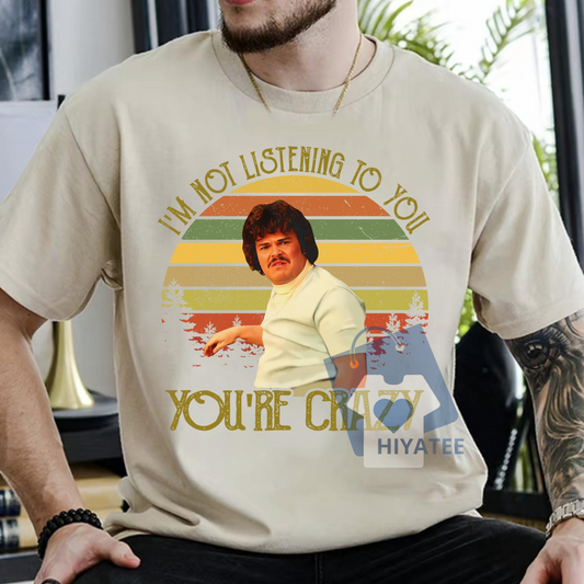 Nacho Libre Vintage T-Shirt – Funny Retro Movie Graphic Tee, Unisex Lucha Libre Pop Culture Shirt-Hiyatee