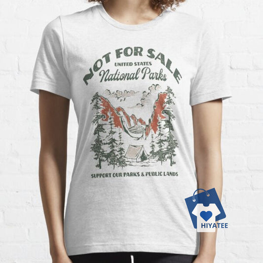  National Parks "NOT FOR SALE" Retro Graphic Tee – Protect Our Public Lands-Hiyatee