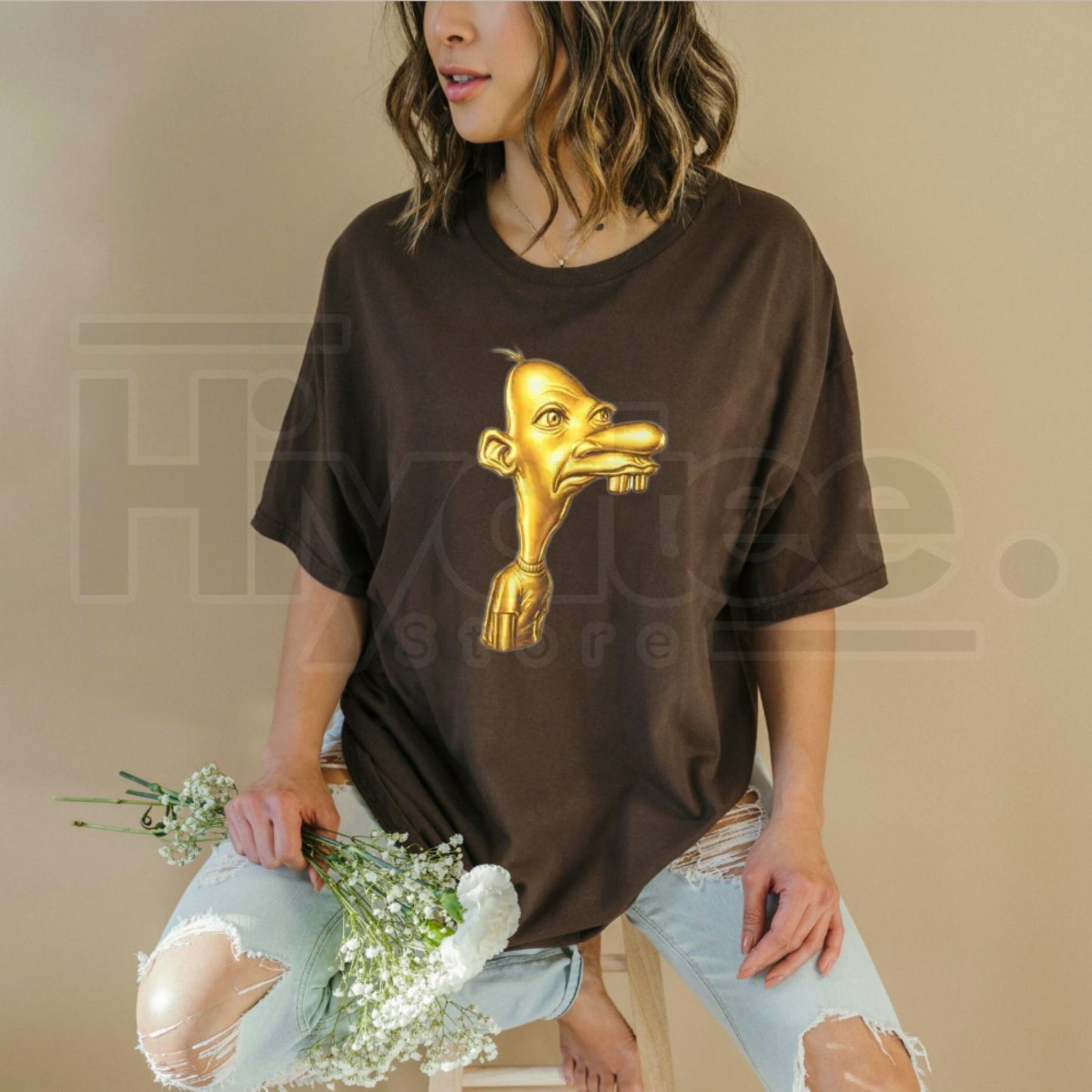 Neegy Meme Cartoon Head T-Shirt - Hiyatee