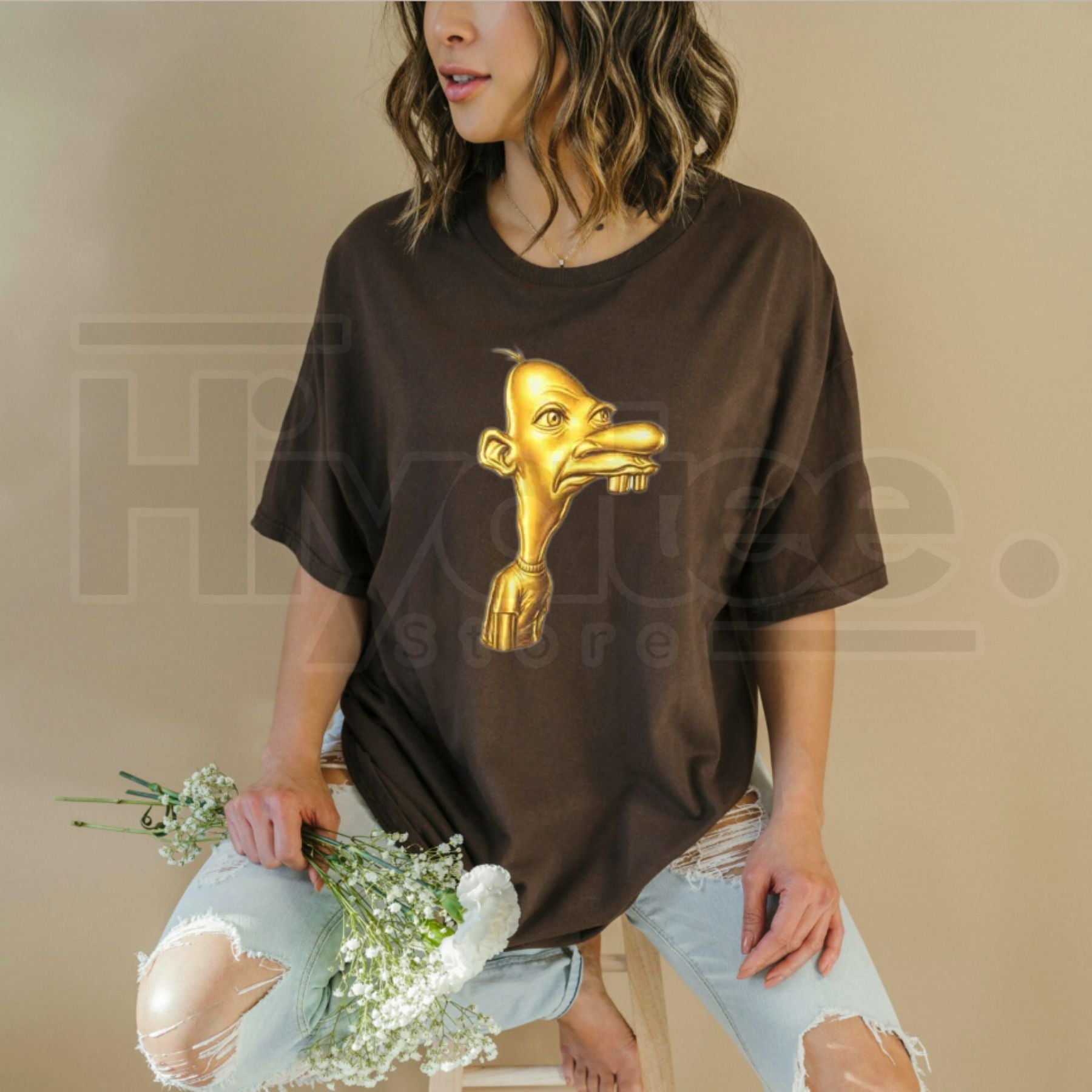 Neegy Meme Cartoon Head T-Shirt - Hiyatee