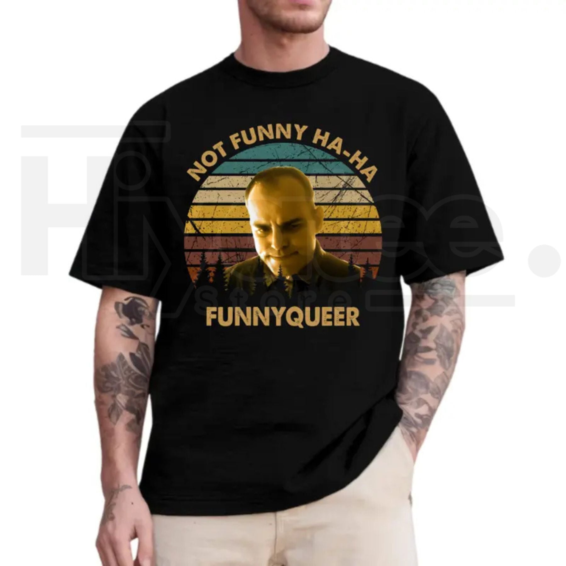 No Funny Ha-Ha Movie Quote Vintage T-Shirt – Retro Sling Blade Fan Graphic Tee - Hiyatee