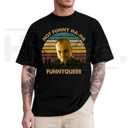 No Funny Ha-Ha Movie Quote Vintage T-Shirt – Retro Sling Blade Fan Graphic Tee - Hiyatee