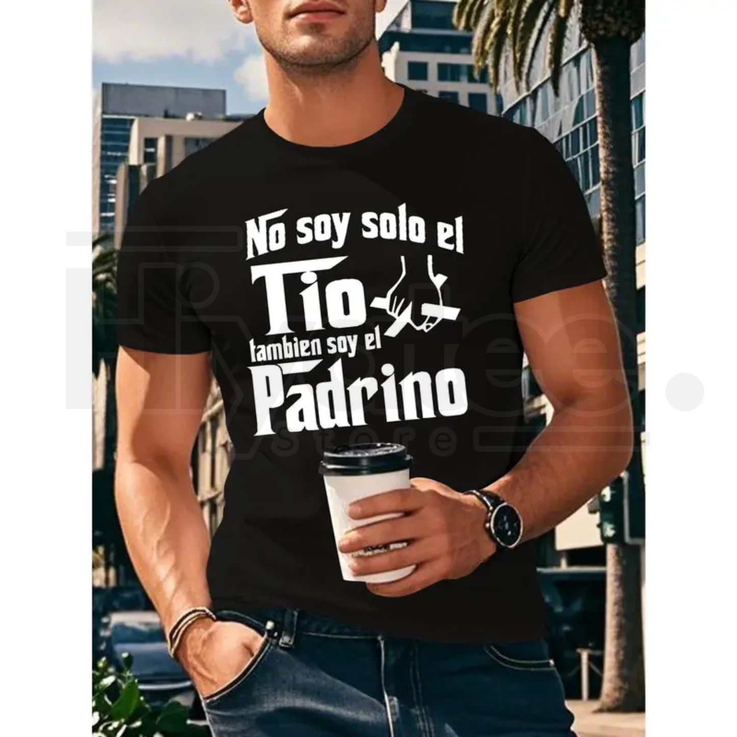 "No Soy Solo El Tio" – Funny Spanish Uncle & Dad Coffee Graphic Top - Hiyatee