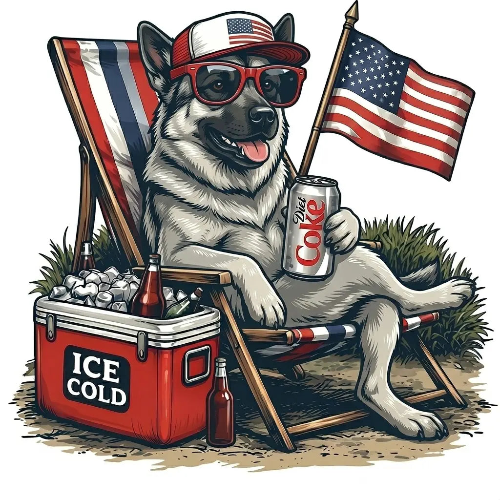 Comfort Colors® Funny 4th of July Dog Shirt – Retro Labrador Diet Coke Patriotic Tee