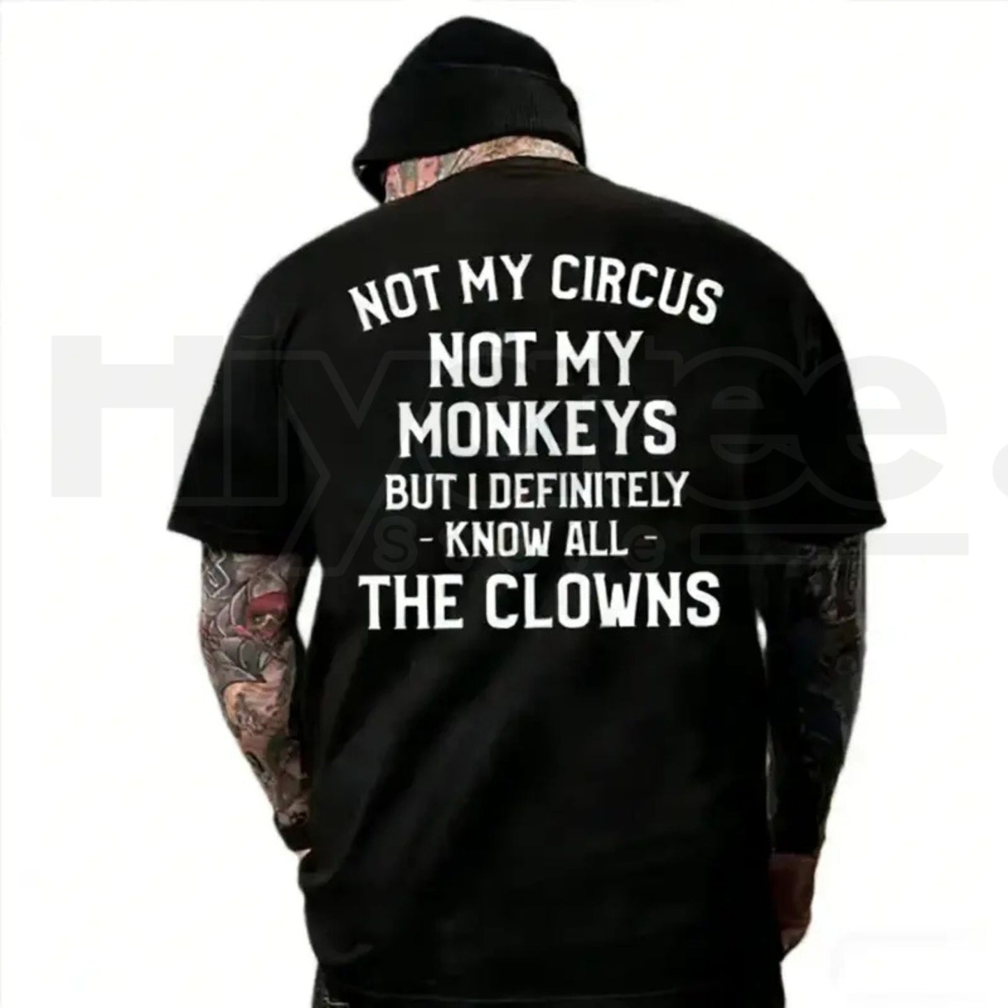 "Not My Circus, Not My Monkeys" T-Shirt – Funny Sarcastic Introvert Graphic Tee - Hiyatee