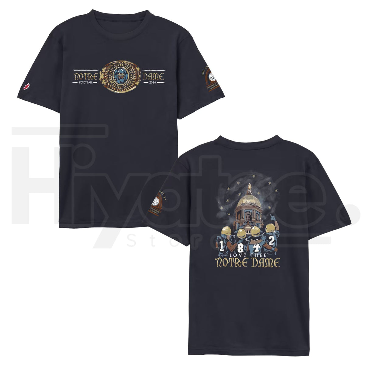 Notre Dame Fighting Irish The Shirt 2026 T-Shirt – Men's League Collegiate Wear Navy Graphic Tee - Hiyatee