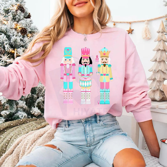 Nutcracker Christmas Sweatshirt: Ballet Holiday Crewneck, Festive Nutcracker Prince Pullover, Unisex Gift - Hiyatee