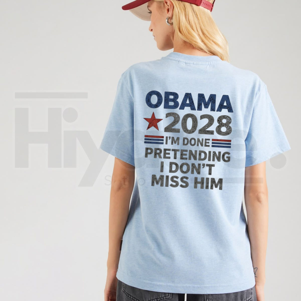 Obama 2028 Political Graphic T-Shirt - Hiyatee