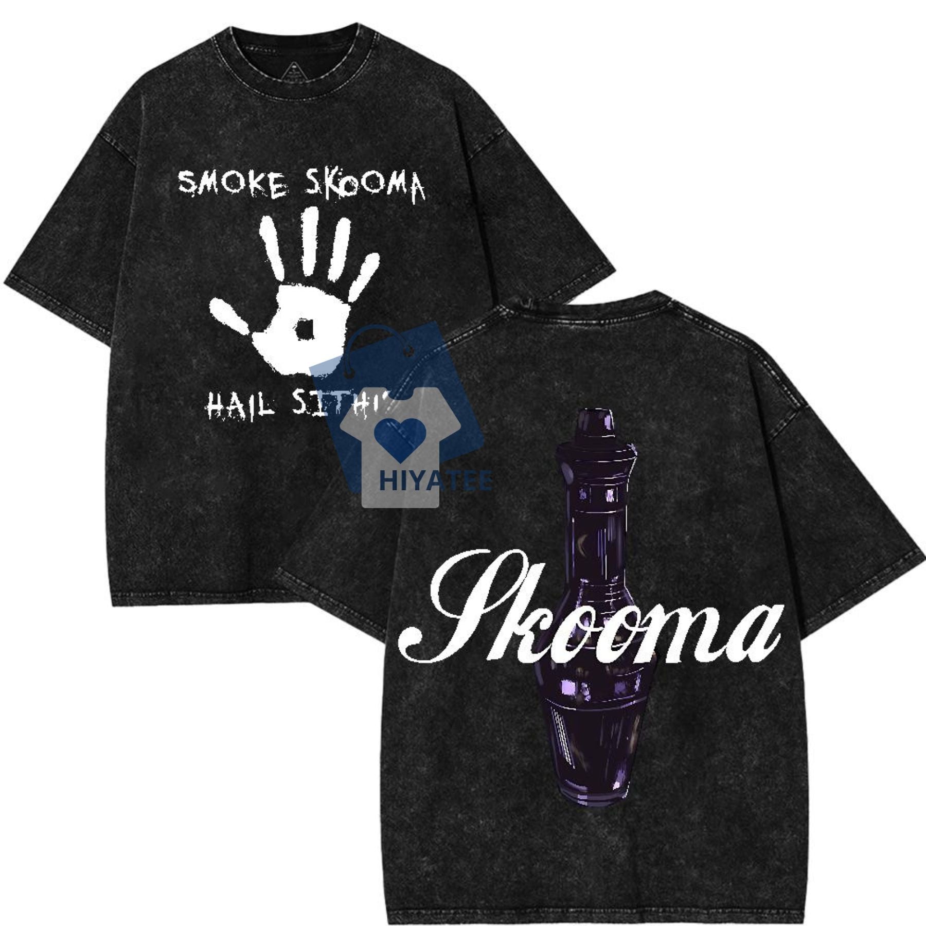 Oblivion Skooma Shirt – Retro Acid Washed Oversized Gamer Tee-Hiyatee