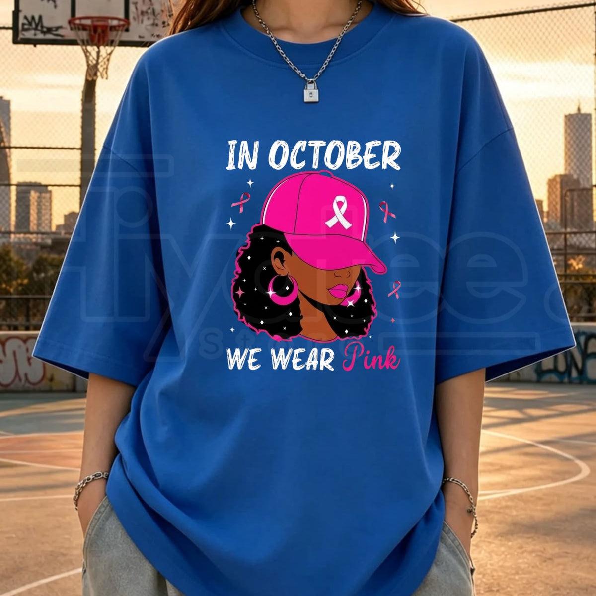 October Pink Breast Cancer Awareness T-Shirt - Hiyatee