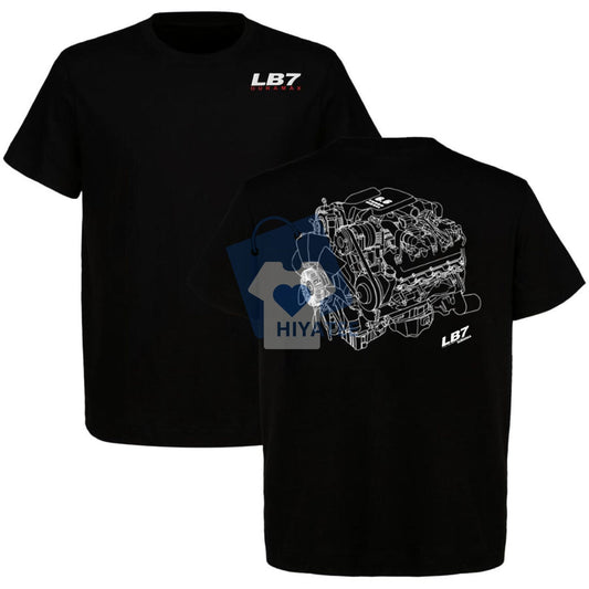 Old School Dmax V8 Power T-Shirt – 2-Sided Graphic Tee for Car Lovers, Diesel Truck Enthusiasts, Unisex Cotton Fit-Hiyatee