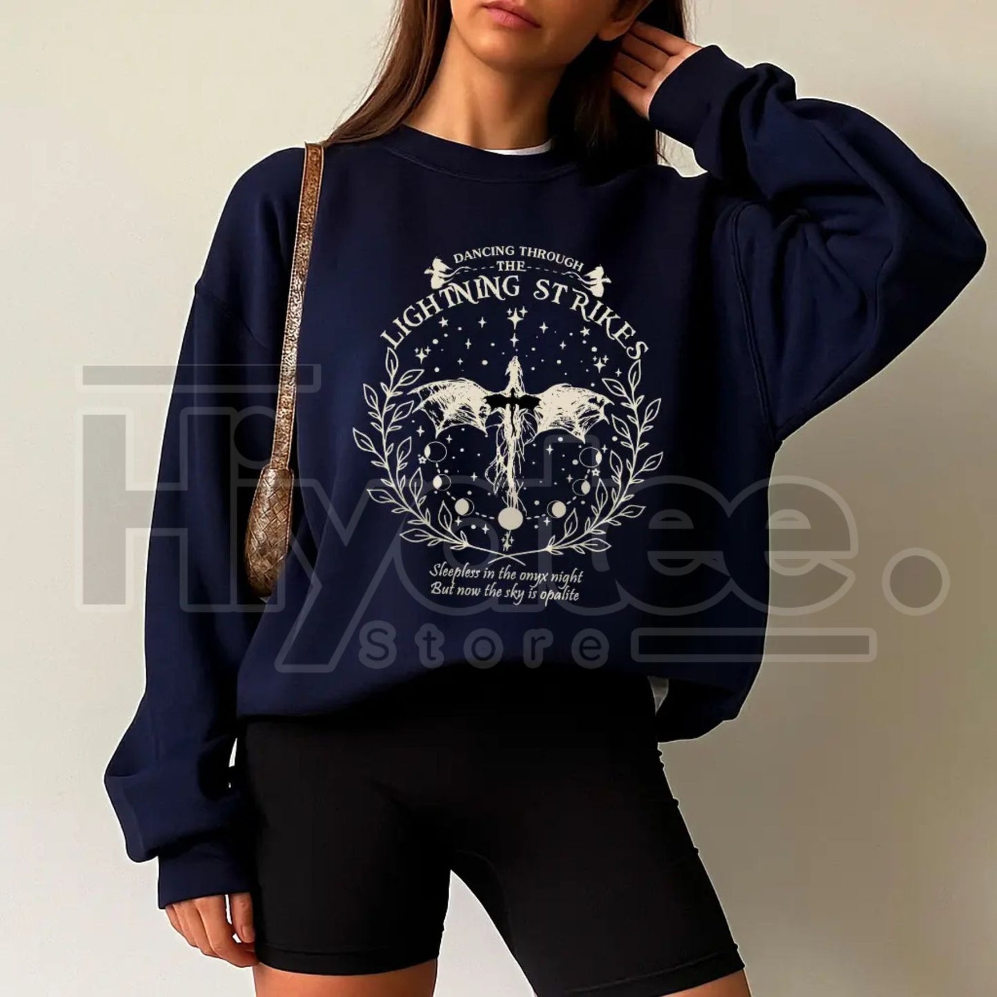 Onyx Storm Dancing Through Lightning Sweatshirt - Hiyatee