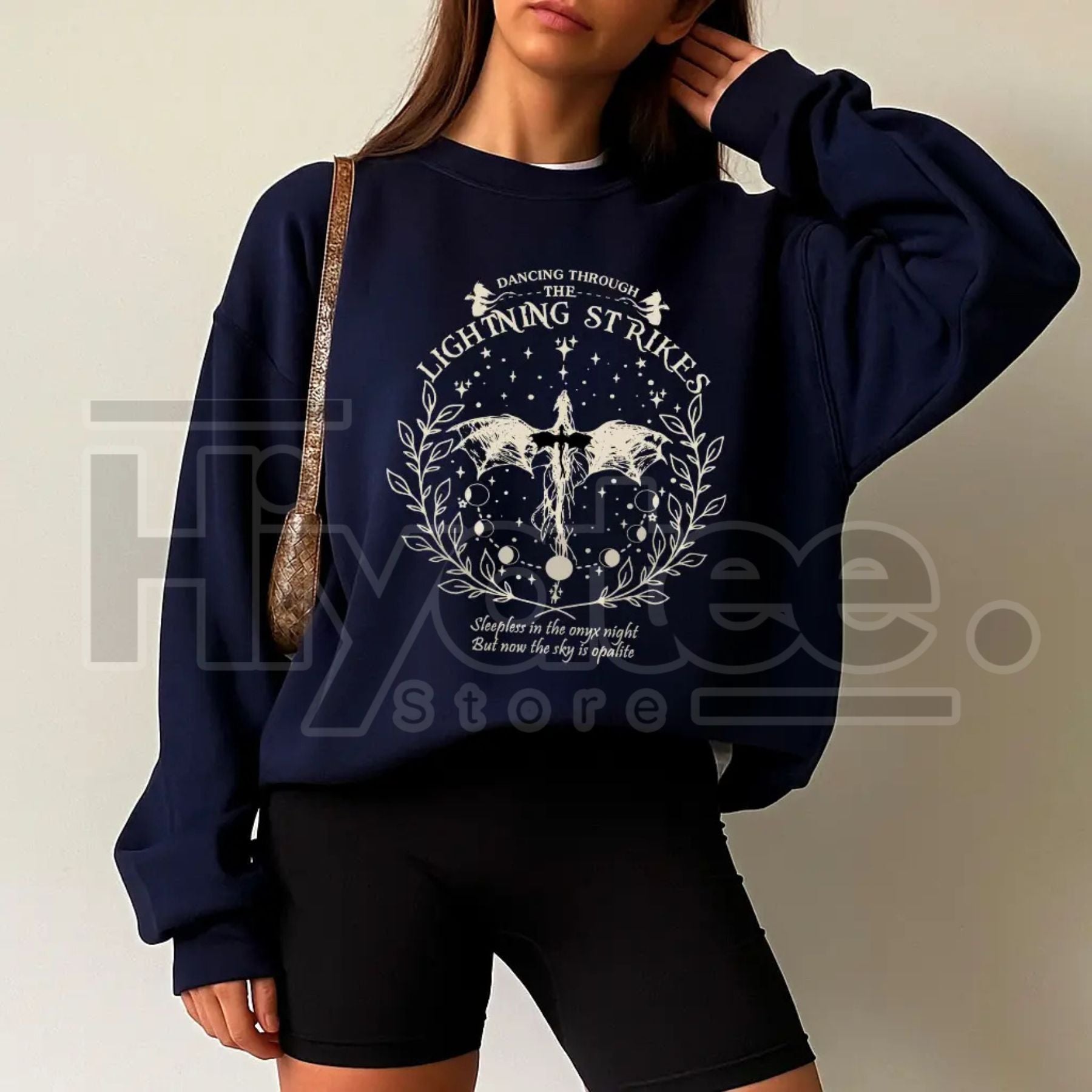 Onyx Storm Dancing Through Lightning Sweatshirt - Hiyatee