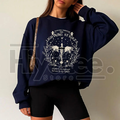 Onyx Storm Dancing Through Lightning Sweatshirt - Hiyatee