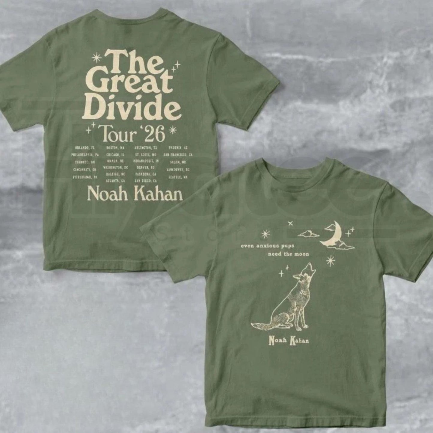 Orbiter Lyric T-Shirt Even Anxious Pups Need the Moon – Retro NK Graphic Tee, The Great Divide Tour Shirt.. - Hiyatee