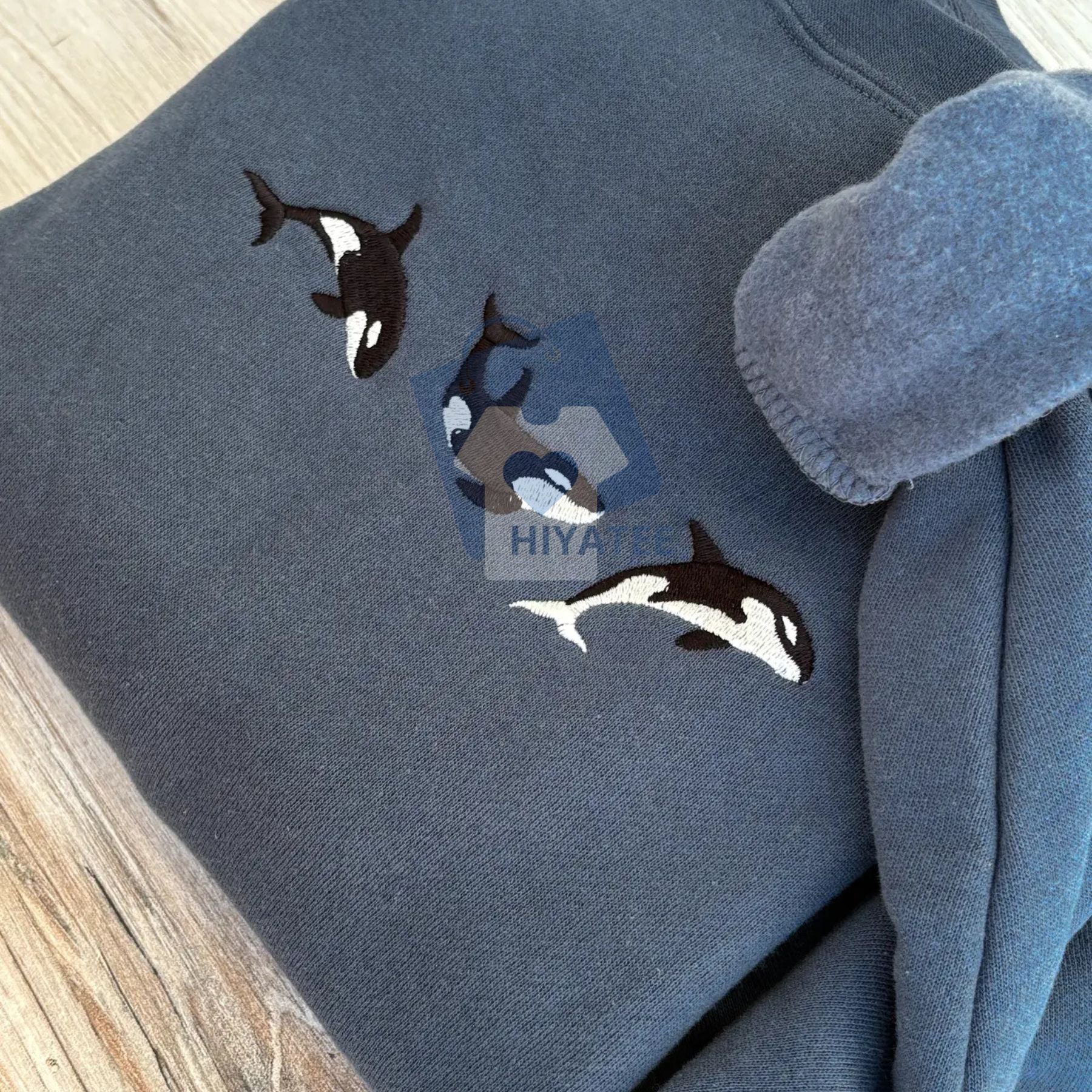 Orca Sweatshirt – Premium Garment-Dyed Heavyweight Pullover, Ultra-Soft & Made in USA - Hiyatee