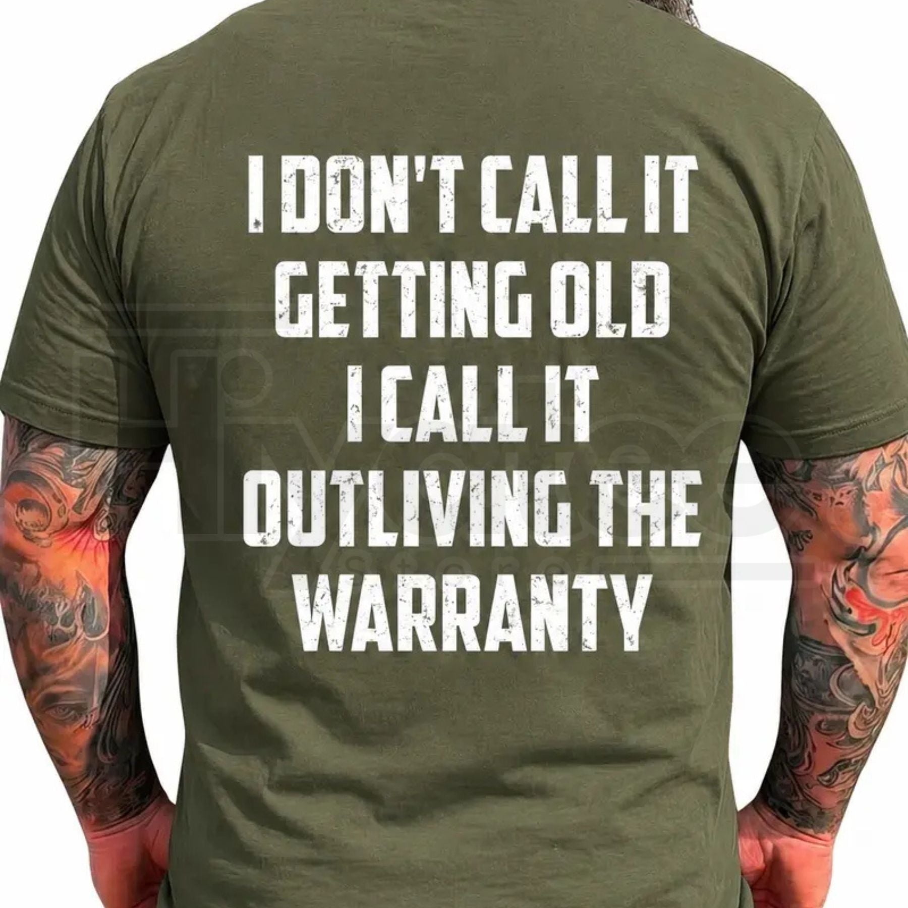 Outliving The Warranty T-Shirt – Retro Vintage Funny Dad Grandpa Graphic Tee - Hiyatee