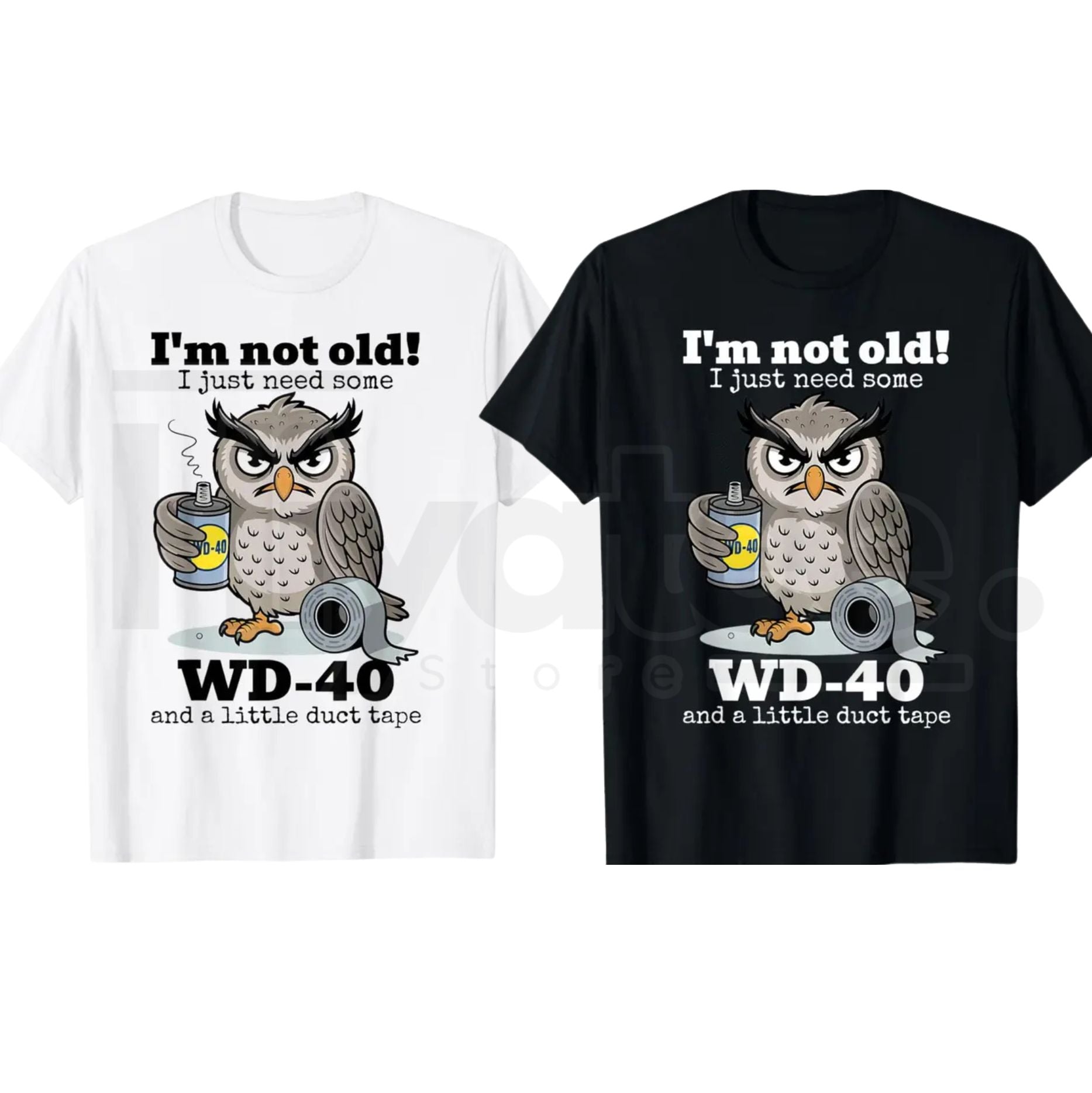 "Owl: I'm Not Old" – Funny Wise Owl Sarcastic Graphic Top - Hiyatee