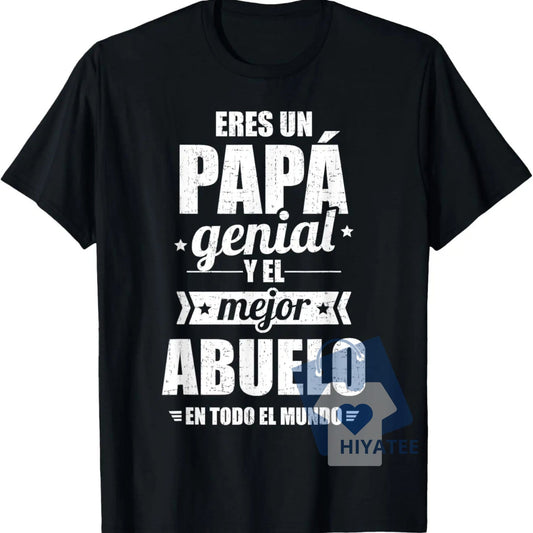 PAPA T-Shirt – 100% Cotton Father’s Day & Birthday Gift for Dad-Hiyatee