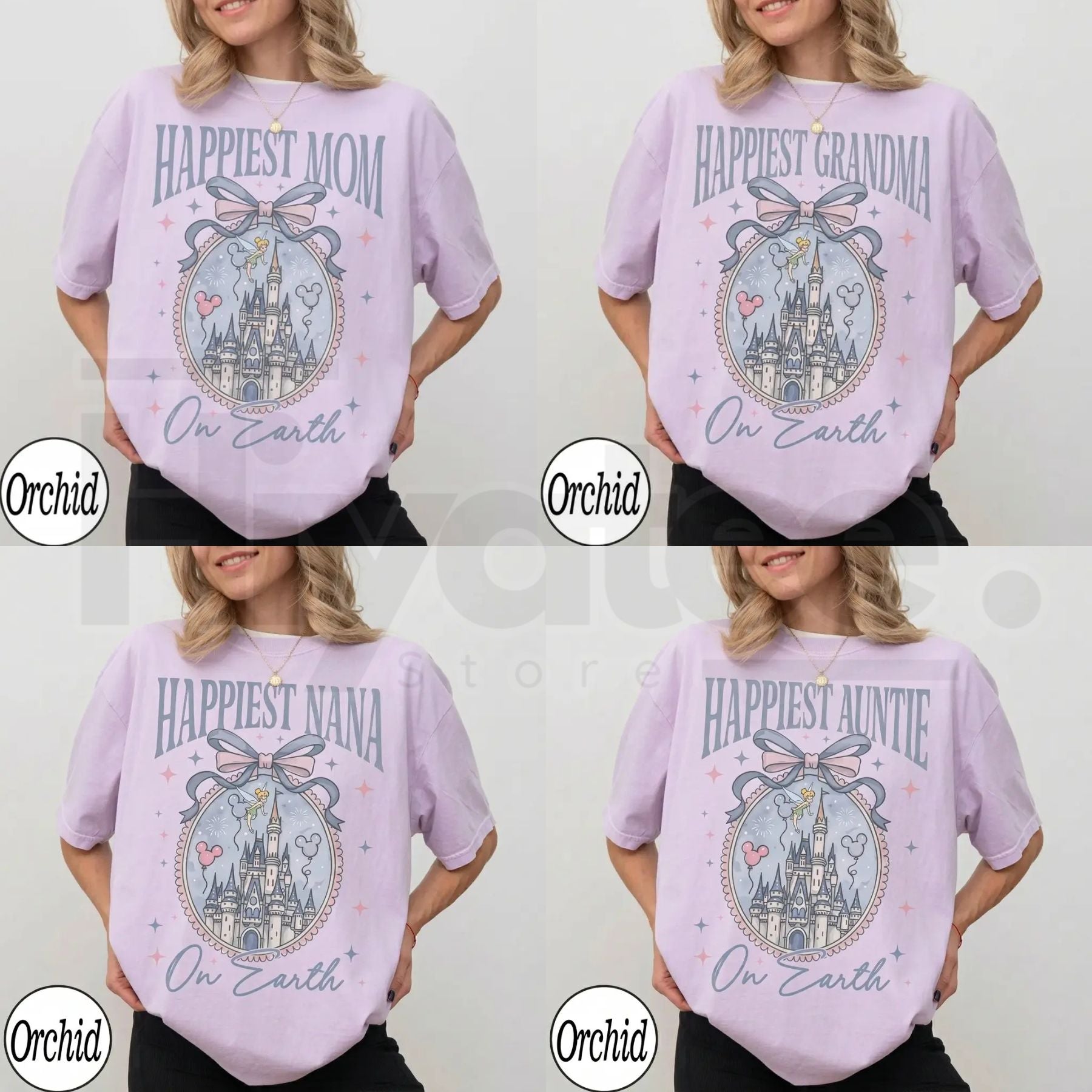 Personalized Retro Happiest Mom On Earth Comfort Colors Shirt – Coquette Bow Mama Tee - Hiyatee