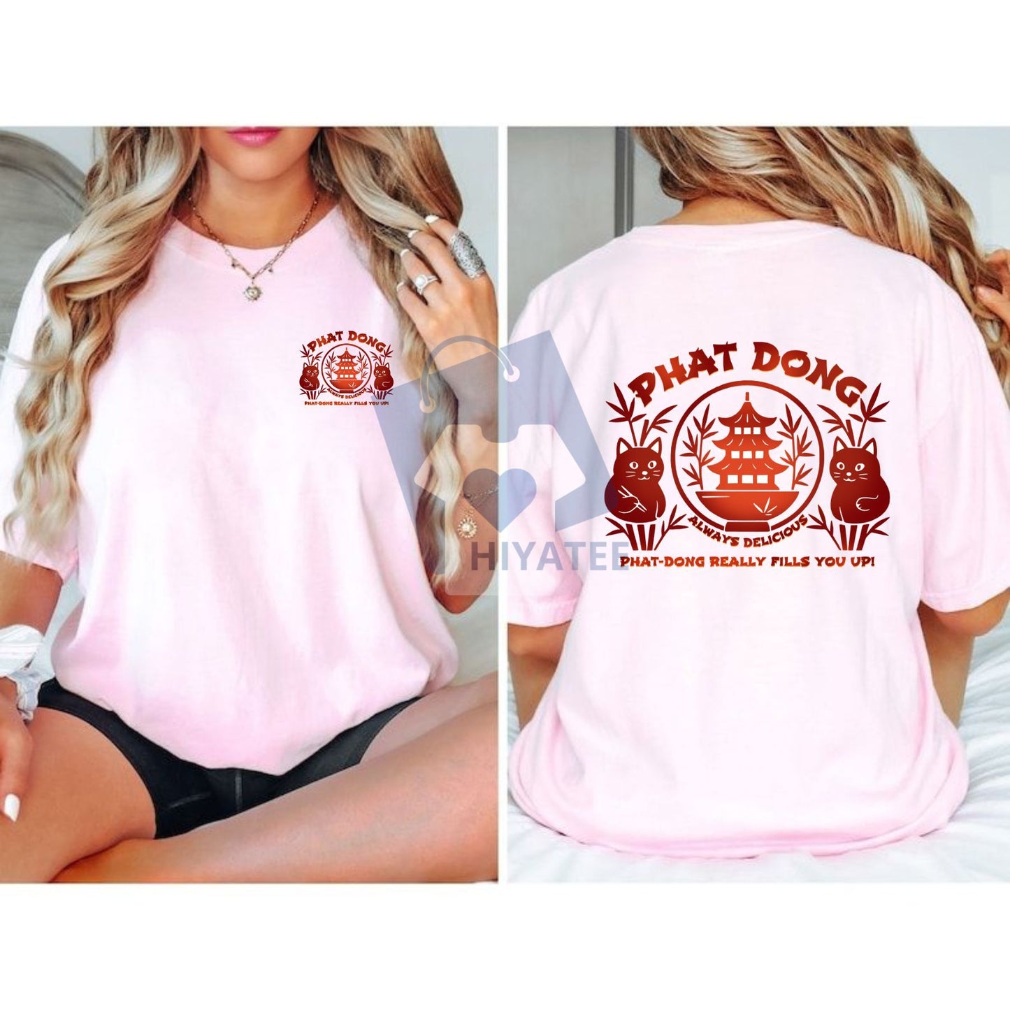 "Phat-Dong: Always Delicious" T-Shirt – Men's Funny Graphic Tee - Hiyatee