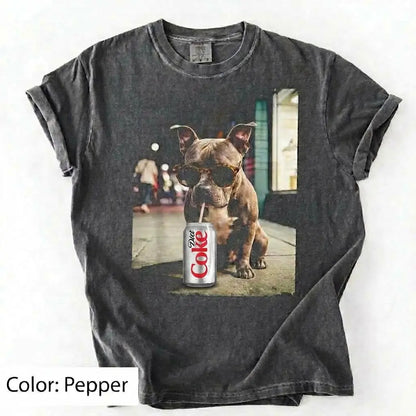 Comfort Colors Dog & Diet Coke Shirt – Funny Custom Dog Breed Tee