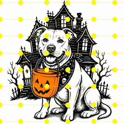 Comfort Colors 50 Dog Breeds Halloween T-Shirt Moss Pumpkin Candy Bucket Tee