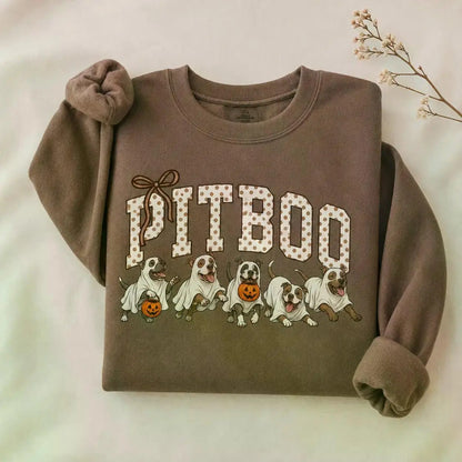 Dark Chocolate 30+ Halloween Dog Breeds Sweatshirt – Spooky Season Dog Mom Crewneck, Cozy Autumn Dog Lover Pullover