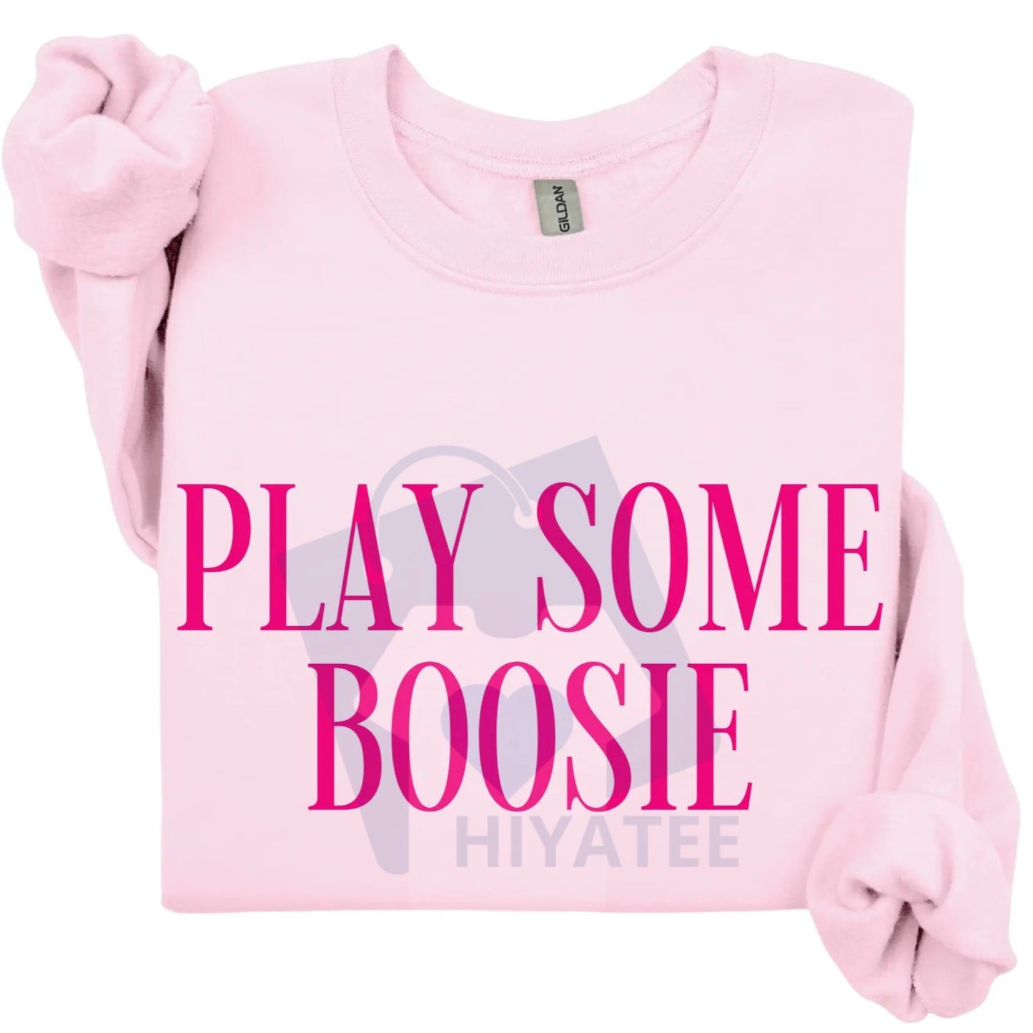 Play Some Boosie Sweatshirt: Boosie Crewneck Pullover, Hip Hop Music Fan Apparel, Unisex Rap Gift Idea - Hiyatee