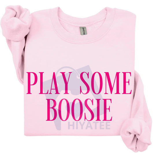 Play Some Boosie Sweatshirt: Boosie Crewneck Pullover, Hip Hop Music Fan Apparel, Unisex Rap Gift Idea - Hiyatee